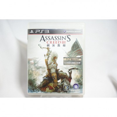 二手 亞版 SONY PS3 刺客教條 3 中文版 Assassin"s Creed III