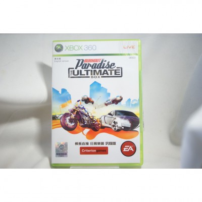 二手 亞版 XBOX 360 橫衝直撞：狂飆樂園 究極版 英文版 Burnout Paradise