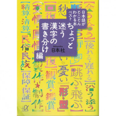 二手日語原文書 讓人迷茫的漢字用法 日本社 日語學習 (日本語がとことんわかる本ベスト　ちょっと迷う漢字の書き分け)