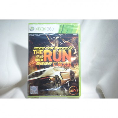 全新 亞版 XBOX 360 極速快感：亡命天涯 中文版 NEED FOR SPEED THE RUN