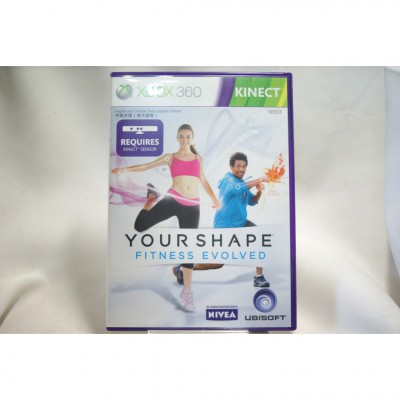 二手 亞版 XBOX 360 型可塑 Your Shape Fitness Evolved 英文版