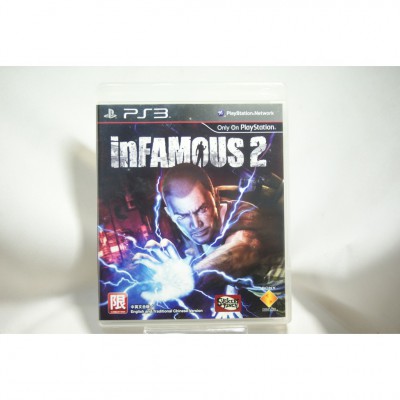 二手 亞版 SONY PS3 惡名昭彰 2 inFAMOUS 2 中文版