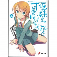 二手日語原文書 我的妹妹哪有那麼可愛 04 日語學習 (俺の妹がこんなに可愛いわけがない（４）)