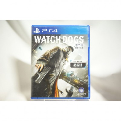 二手 亞版 SONY PS4 看門狗 中文版 Watch Dogs