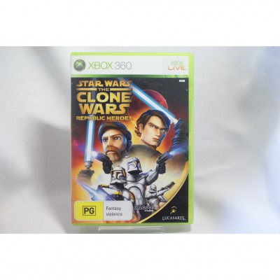 二手 澳版 XBOX 360 星際大戰 複製人之戰：共和國英雄