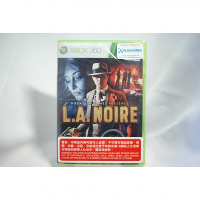 全新 亞版 XBOX 360 黑色洛城 L.A. Noire