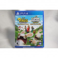 二手 美版 SONY PS4 瘋狂兔子 全面侵略 Rabbids Invasion