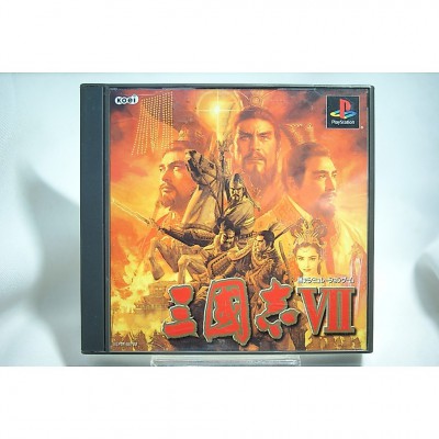 二手 純日版 SONY PS PS1 三國志 七 VII 7